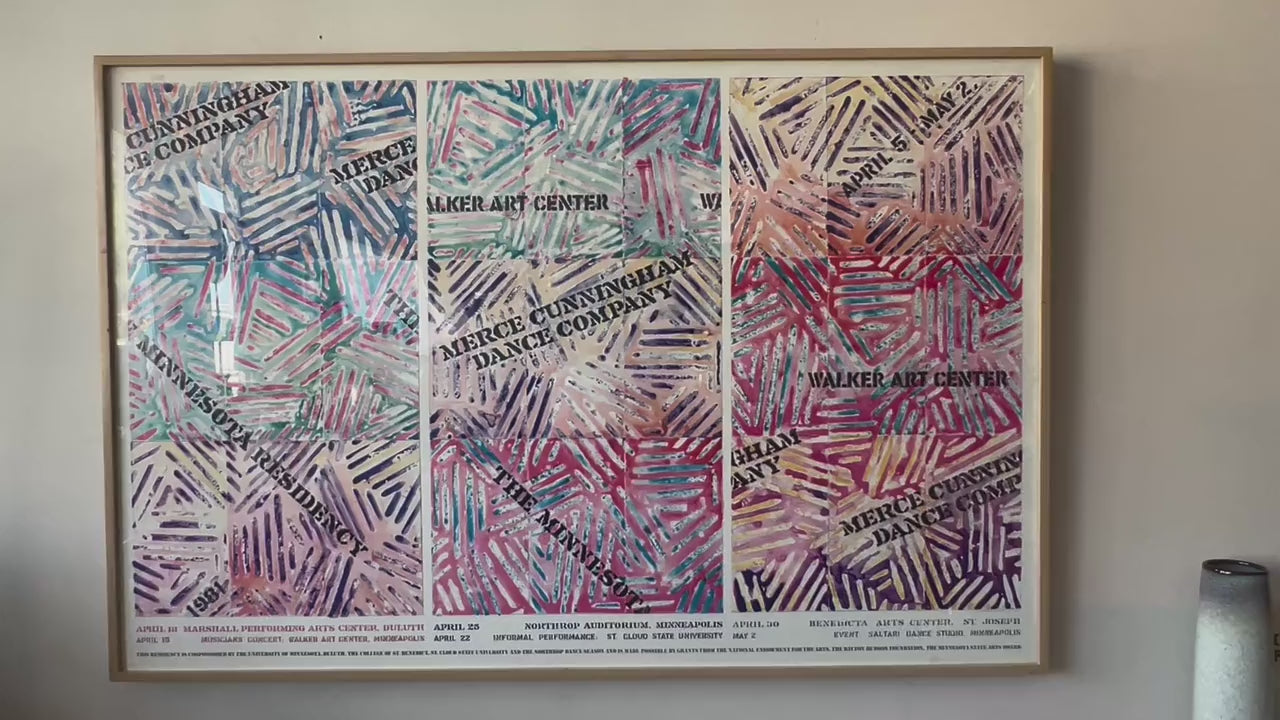 Frisman Vintage Large Jasper Johns Original Offset-Lithograph Poster 1981