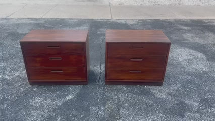 Frisman Vintage A Pair Of Small Dressers By Edward Wormley For Dunbar Ca' 1940's