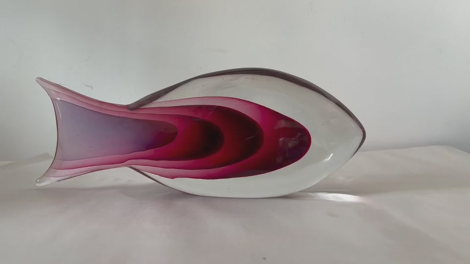Frisman Vintage Antonio Da Ross Cenedese Glass Fish Murano Italy 1960's