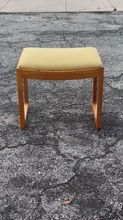 Frisman Vintage Edward Wormley For Drexel Precedent Bench With Upholstered Seat ca' 1950's