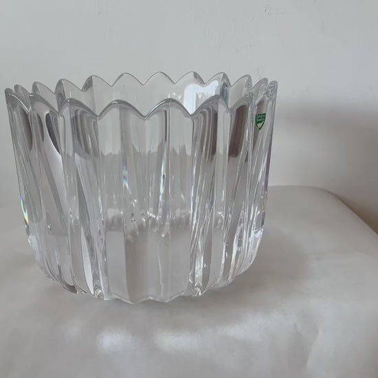 Frisman Vintage Orrefors "Crown" Heavy Crystal Bowl
