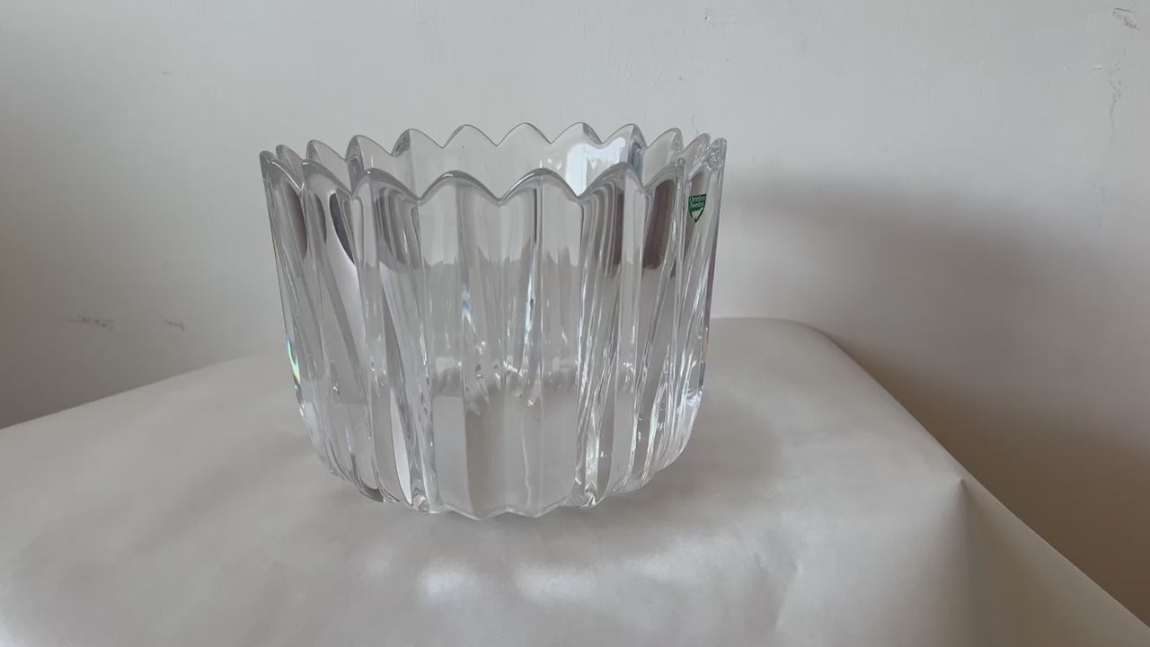 Frisman Vintage Orrefors "Crown" Heavy Crystal Bowl