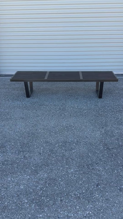 Frisman Vintage George Nelson Classic Slat Bench 1950's Original Signed!