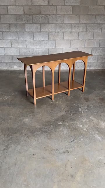 Frisman Vintage T.H. Robsjohn-Gibbings Console Table "Arch Colosseum" for Widdicomb
