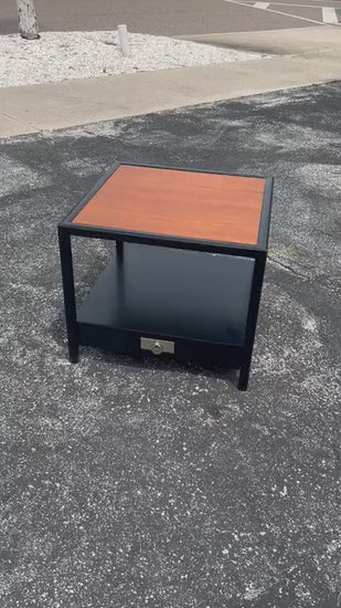 Frisman Vintage Large End Table By Michael Taylor For Baker Ca' 1950's