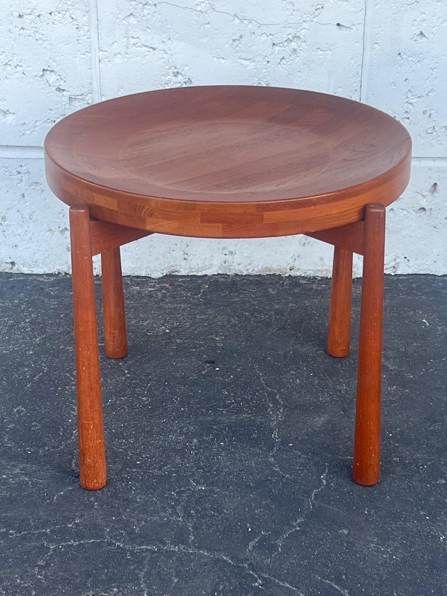 Teak Side Table With Removable Tray Top Jens Quistgaard Ca' 1960's